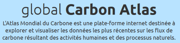 globalCarbon Atlas : L'Atlas Mondial du Carbone est une plate-forme internet destinée à explorer et visualiser les données les plus récentes sur les flux de carbone résultant des activités humaines et des processus naturels.